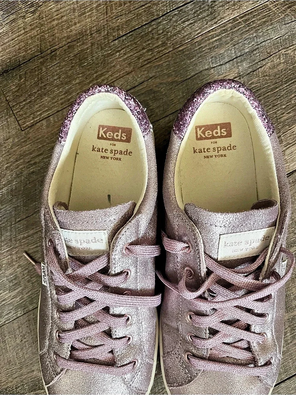Keds Keds x Kate Spade New York Champion Glitter Sneakers Purple size 9.5